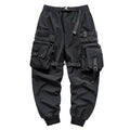 بنطال كارجو تكتيكي بتقنية techwear متعدد الجيوب وربطات وشريط
