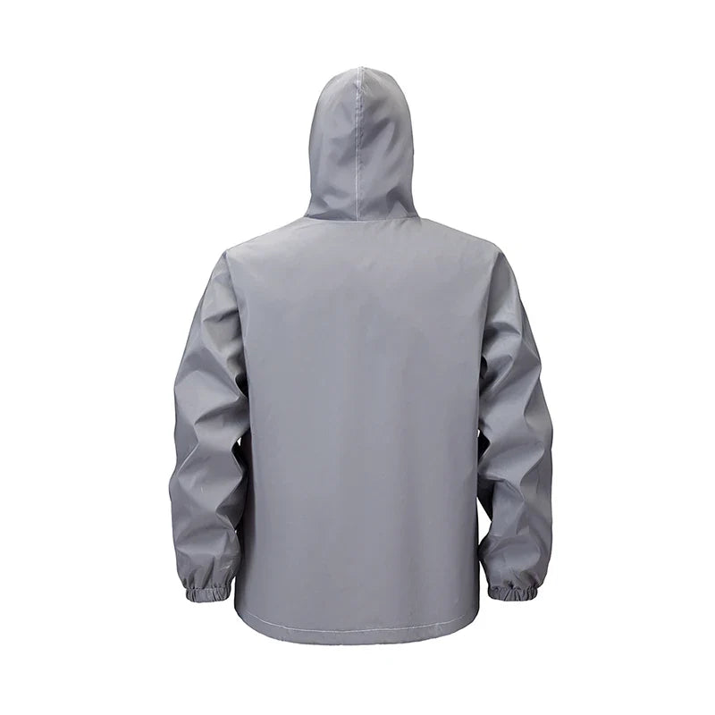 Spring New Men's Reflective Clothes Windproof Night Running Hoodie Jacket Glowing Safe Jacket Street Dance Hip Hop Streetwear