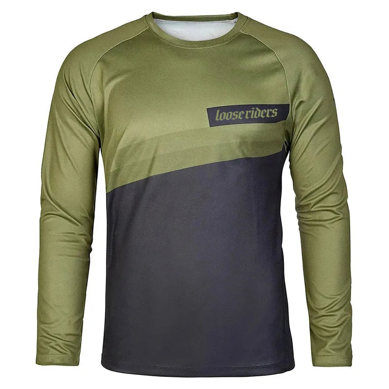 loose riders jersey motocross enduro downhill cycling jersey men's BMX mountain bike shirt breathable quick-drying T-shirt