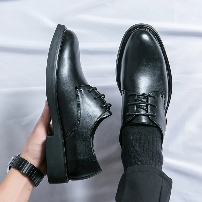 Trend Lace Up Shoes Wedding Dress Footwear Leisure Walk Office Flats New Business Formal Mens Oxford Shoes Leather Casual Shoes