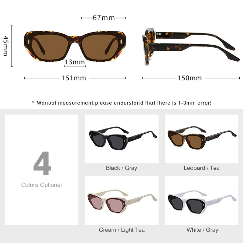 2024 Trending Cat Eye Polarized Sunglasses For Women Fashion TR90 Ladies Eyewear UV400 High Quality Gafas de sol