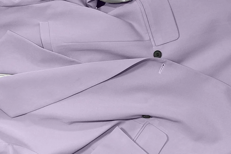 New Designer Men Loose Fit Double Breasted Blazer Two Piece Set Oversized Suit Business Casual Outfits Suit Fashion Matching Set