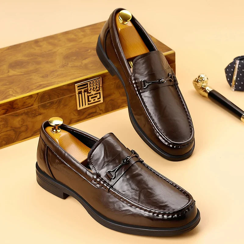 Fashion Style Man Casual Shoes Comfortable Luxury Loafers Leisure Walk Men Slip on Flats All-match Male Business Shoes Moccasins