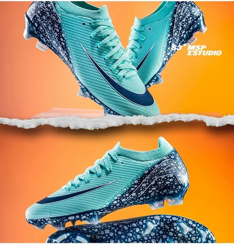 New Men Professional Unisex Soccer Shoes Sport Ultra-light Football Boots Cleats Grass Non-slip Training Match FG/TF