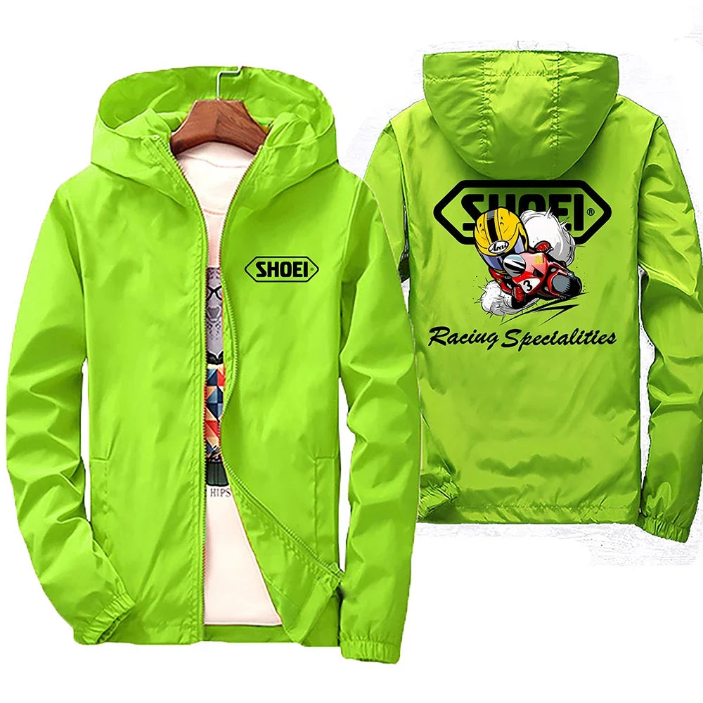 2025 New high-quality men's windproof jacket, large waterproof jacket with mountain and bicycle hood, for spring and autumn