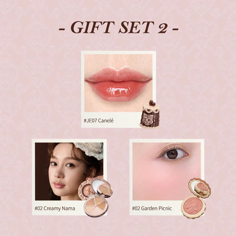 Flower Knows Makeup Set Sweetie Bear Gift Kit Setting Powder Long Lasting Concealer Palette Matte Blush Lipstick Pressed Powder