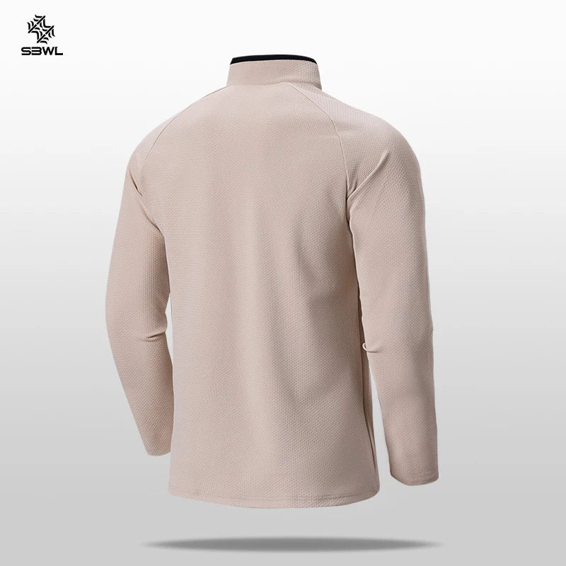 SBWL New High Quality Waffle Plaid Autumn Winter With Warm Long Sleeve T-Shirt Fashion Outdoor Sports Ski Warm Shirt Tops