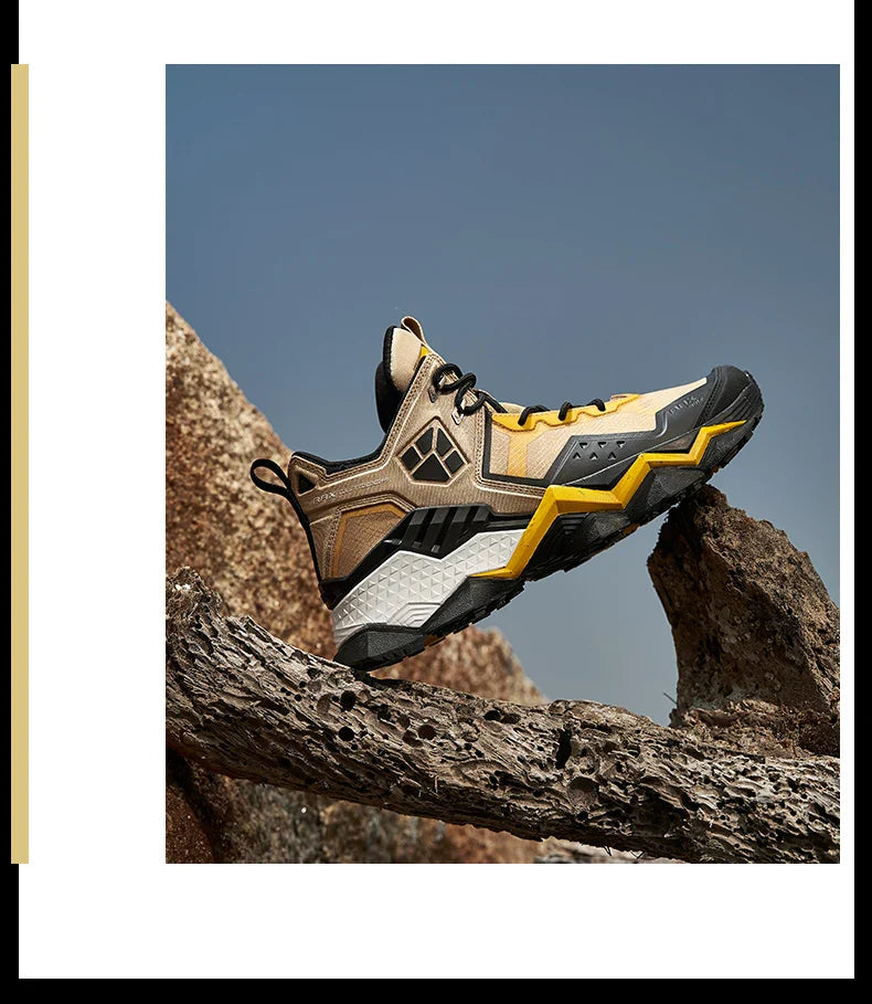 Men  Waterproof Hiking Shoes Breathable Hiking Boots Outdoor Trekking Boots Sports Sneakers Tactical Shoes