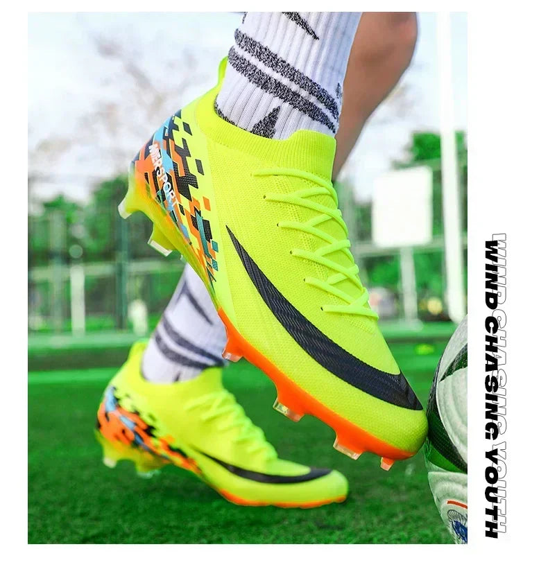 New Men Football Boots Unisex Non-Slip Outdoor Match Adult Comfortable Cleats Ultralight Soccer Shoes Sport Grass High-quality