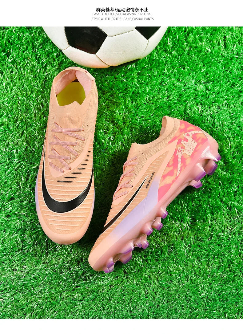 New Men Professional Soccer Shoes Unisex Ultralight Football Boots Training Wholesale Breathable Indoor Futsal Drop Shipping