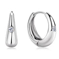 Exquisite Moissanite Diamond Hoop Earrings for Women 100% S925 Sterling Silver Plated 18k Yellow Gold Huggie Earring Wholesale