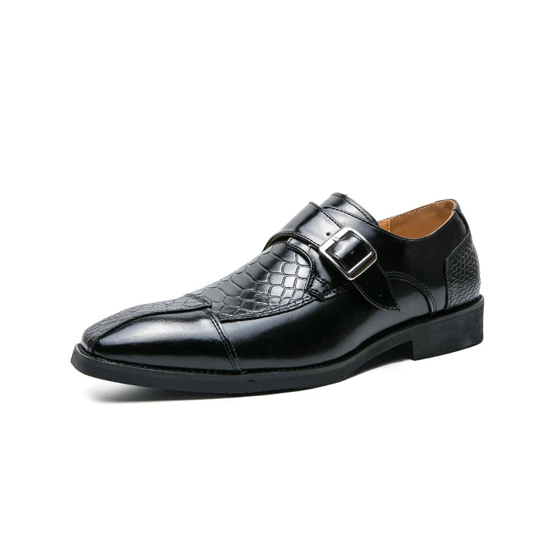 Leather Designer Brand Monks Snake Luxury Men Casual Office Business Man Loafers Mens Moccasins Driving Wedding Dress Male Shoes