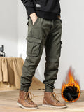 Multi-Pockets Winter Cargo Pants For Men