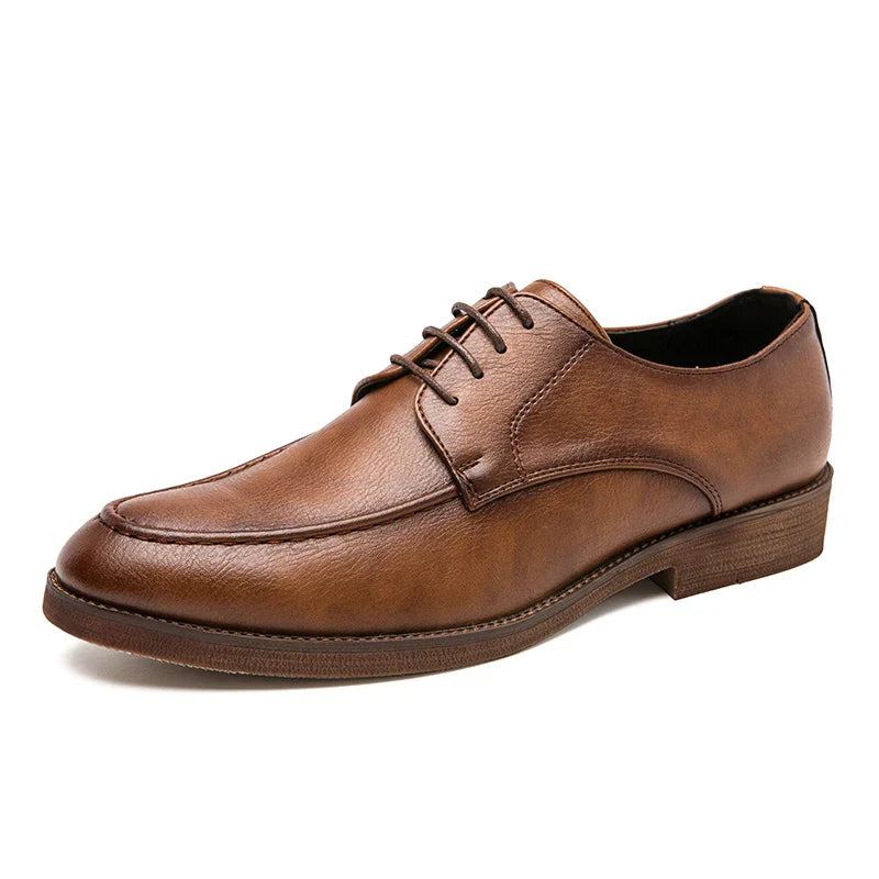 Spring Autumn New Men's Genuine Leather Casual Shoes Outdoor Work Shoes Office Dress Shoes Men's Wedding Shoes Free Delivery