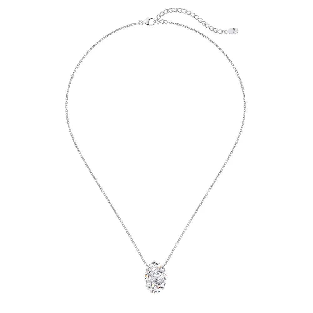 1/2/3Carat Oval Cut Solitaire Moissanite Pendant Necklace with certificate Diamond  Neckchain for women s925 silver Fine Jewelry