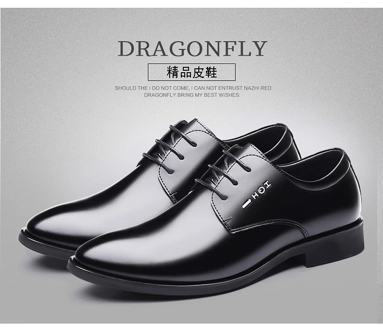 Men's New Business Leather Shoes Soft Soled Work Footwear Outdoor Non Slip Formal Shoes Fashion Casual Male Shoes Zapatos Homme