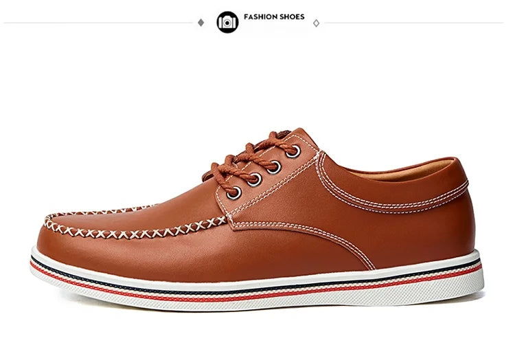 Men's casual business shoes flat shoes men's shoes handmade casual shoes British business people dress casual shoes plus size 47