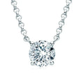 1/2/3/5 carat Round Cut D Moissainte Diamond Pendant Necklace 4-Claw Setting 925 Sterling Silver Clavicle Neck Chain for Women