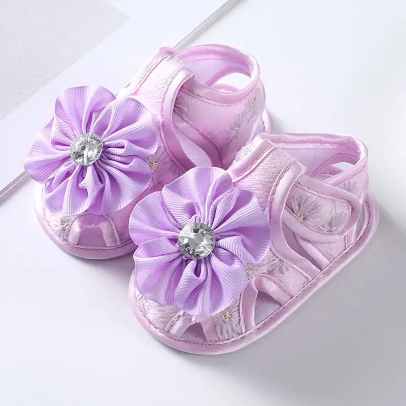 New Children Summer Clogs 0-18M Newborn Infant Baby Girl Princess Bowknot Sandal Sneakers Toddler Soft Crib Walkers Casual Shoes