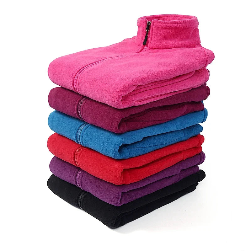 Winter Polar Fleece Jackets Women Windproof Thermal Soft Shell Jacket Outdoor Hiking Camping Skiing Climbing Warm Coat