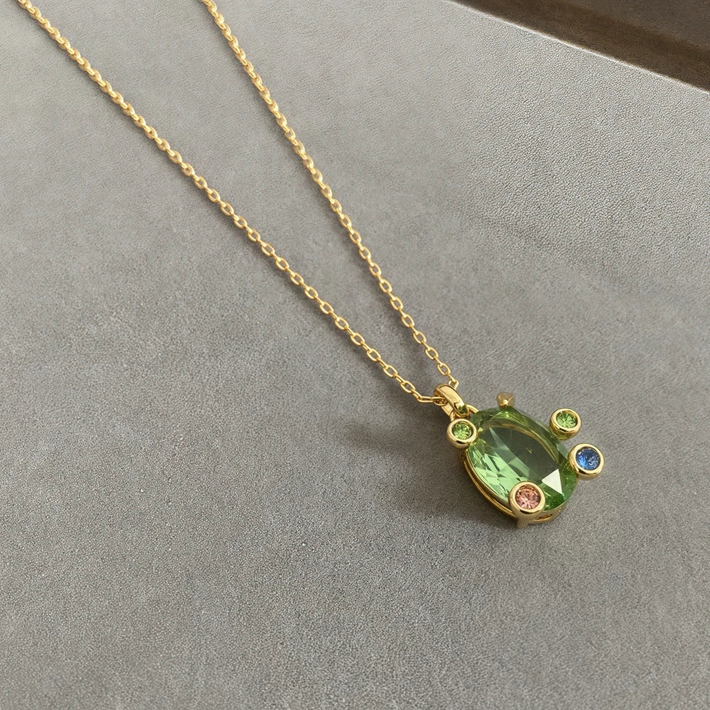 New necklaces for women's flower bracelets light luxury versatile high-end earrings niche design jewelry set