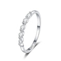 Full D Color VVS1 Moissanite Ring Delicate Lab Diamond Ring 925 Sterling Silver for Women Engagement Wedding Jewelry