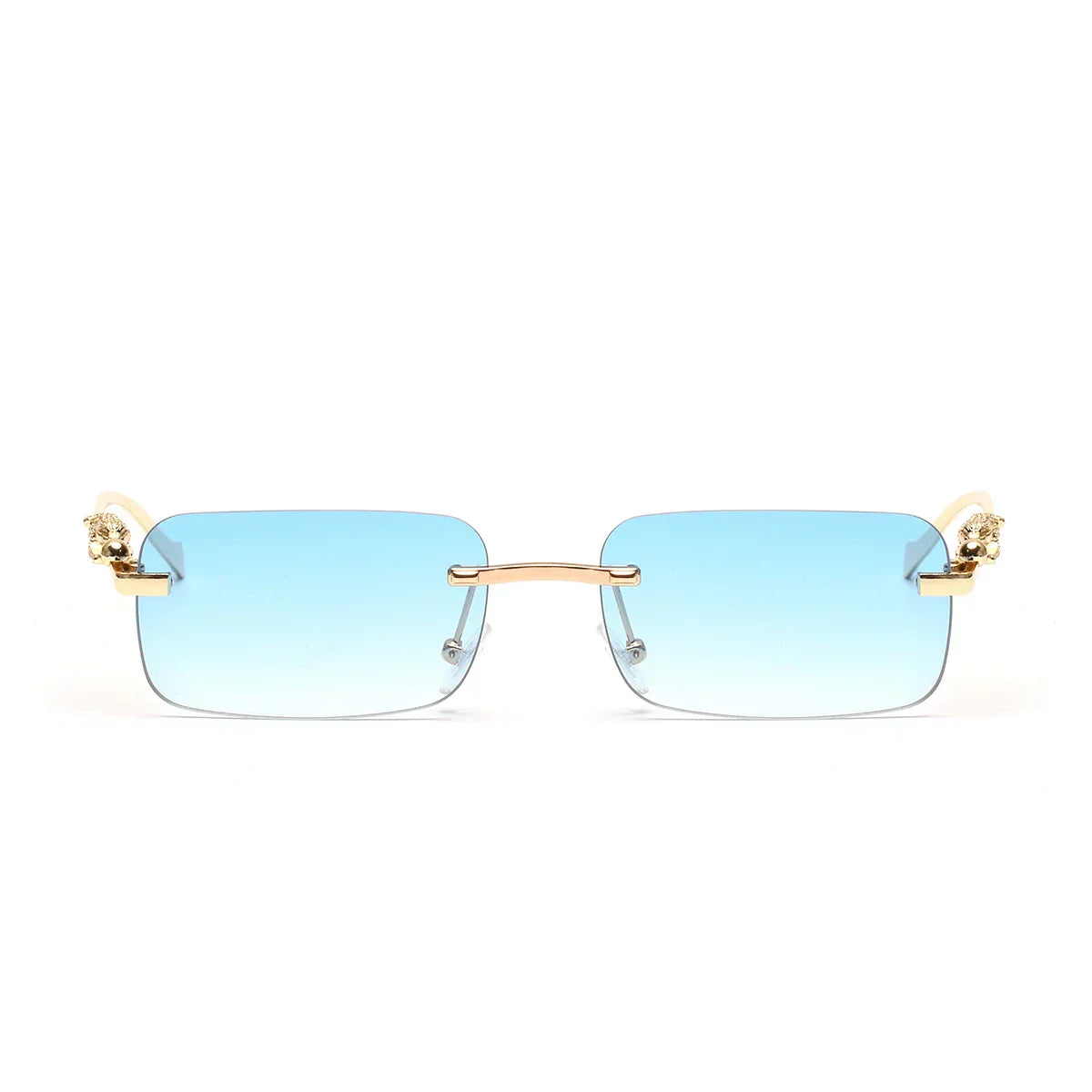 rimless sunglasses UV400 fashion square metal glasses for men women designer man's brand sun glasses shades for outdoor