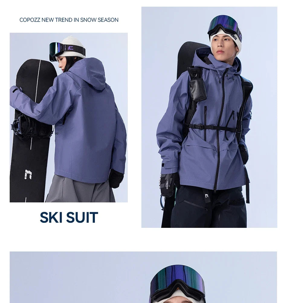 Skiing Coats Winter Warm Women Men Tracksuit Hooded Sports Snowboard Jacket Mountain Female Outwear Windproof Ski Clothes