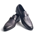 Luxury Men's Genuine Leather Loafers Buckle Slip-On Dress Shoes for Wedding, Party & Business Premium Comfort Casual Shoe
