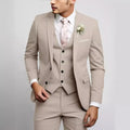 2025 Fashion Men Slim Fit Two Button Suit Set Amazon Cross Border Three Piece Business Suit