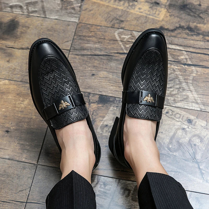 Fashion Size 6~13 Mens Dress Casual Leather Designer Wedding Mules Luxury Business Italian Slippers Loafers Oxford Shoes for Men