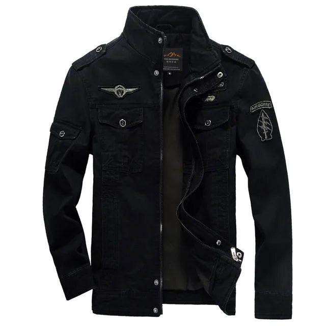 جاكيت عسكري كاجوال جديد 2023 للرجال مقاس كبير M-6XL Jaqueta masculina Air force one معطف رجالي كارغو للربيع والخريف