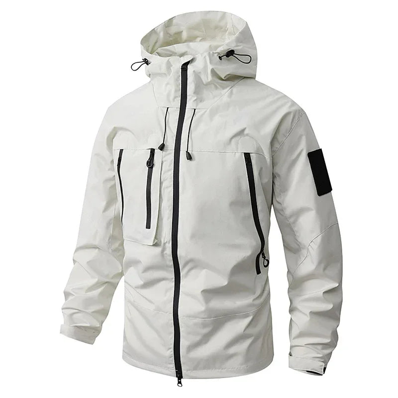 Men's Waterproof Running Jacket Caramel Women Windproof Windbreaker Hiking Camping Cycling Trekking Jogging Jackets