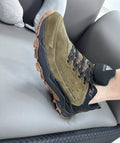 Hiking Shoes for Men Outdoor Sports Camping Hunting Walking Shoe Suede Genuine Leather Breathable Sneaker Non-slip