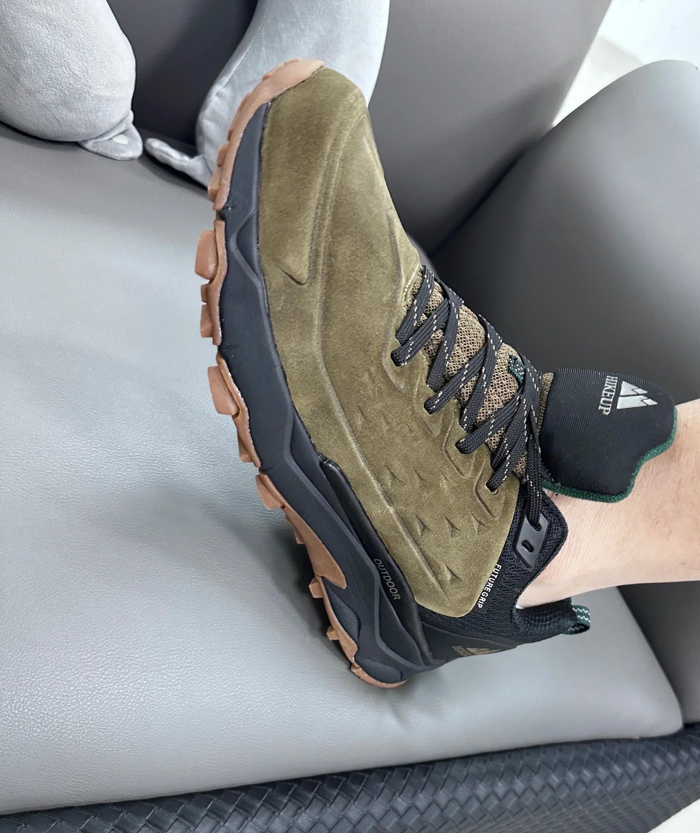 Hiking Shoes for Men Outdoor Sports Camping Hunting Walking Shoe Suede Genuine Leather Breathable Sneaker Non-slip