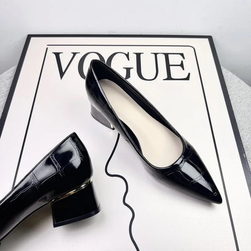 comfortable and versatile design, luxurious and light, high-end fashion, matching with small skirt, ladies' single shoes