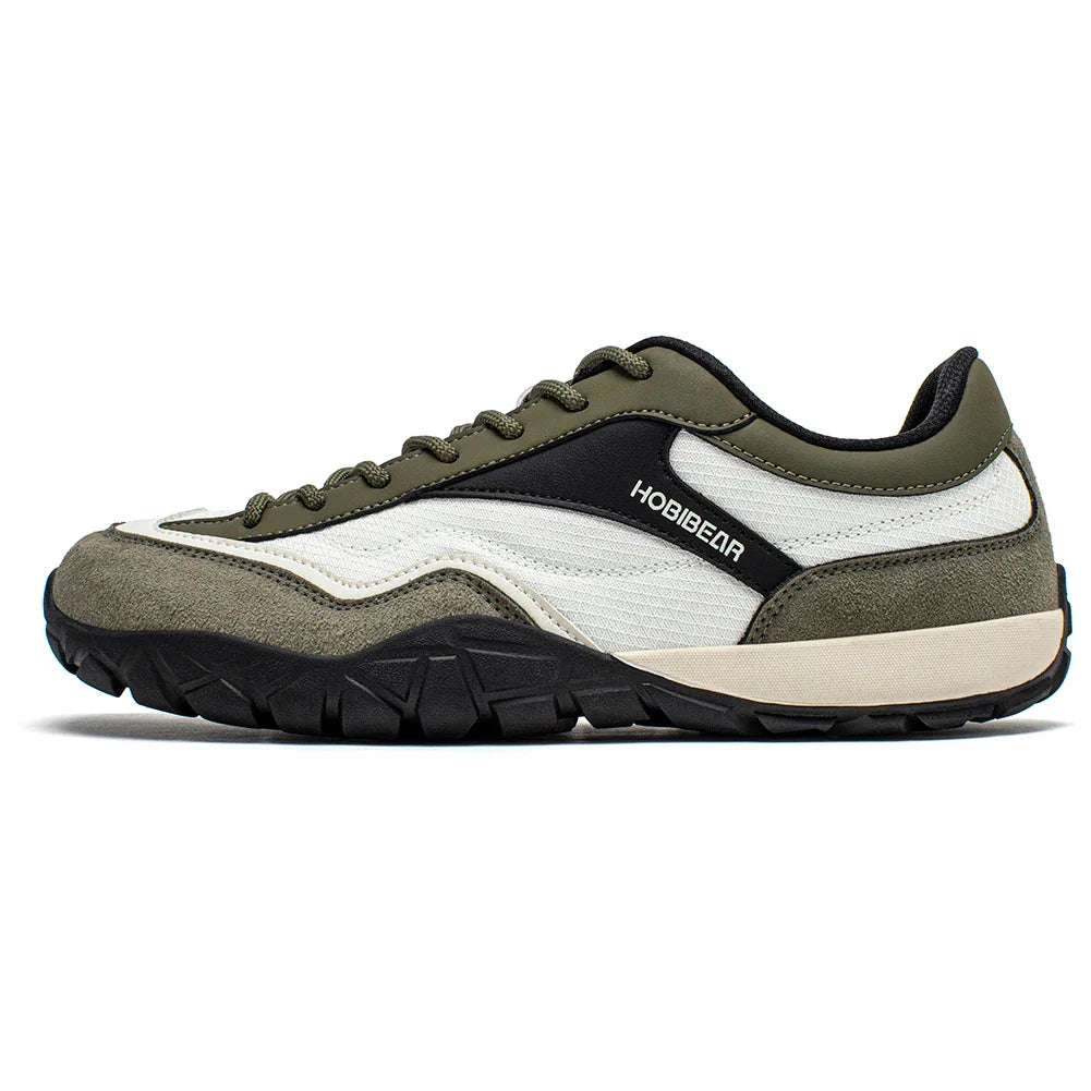 Wide Width Hiking Shoes Unisex Trekking Trail Running Sneakers Retro Non Slip Lace-Up Walking Shoes