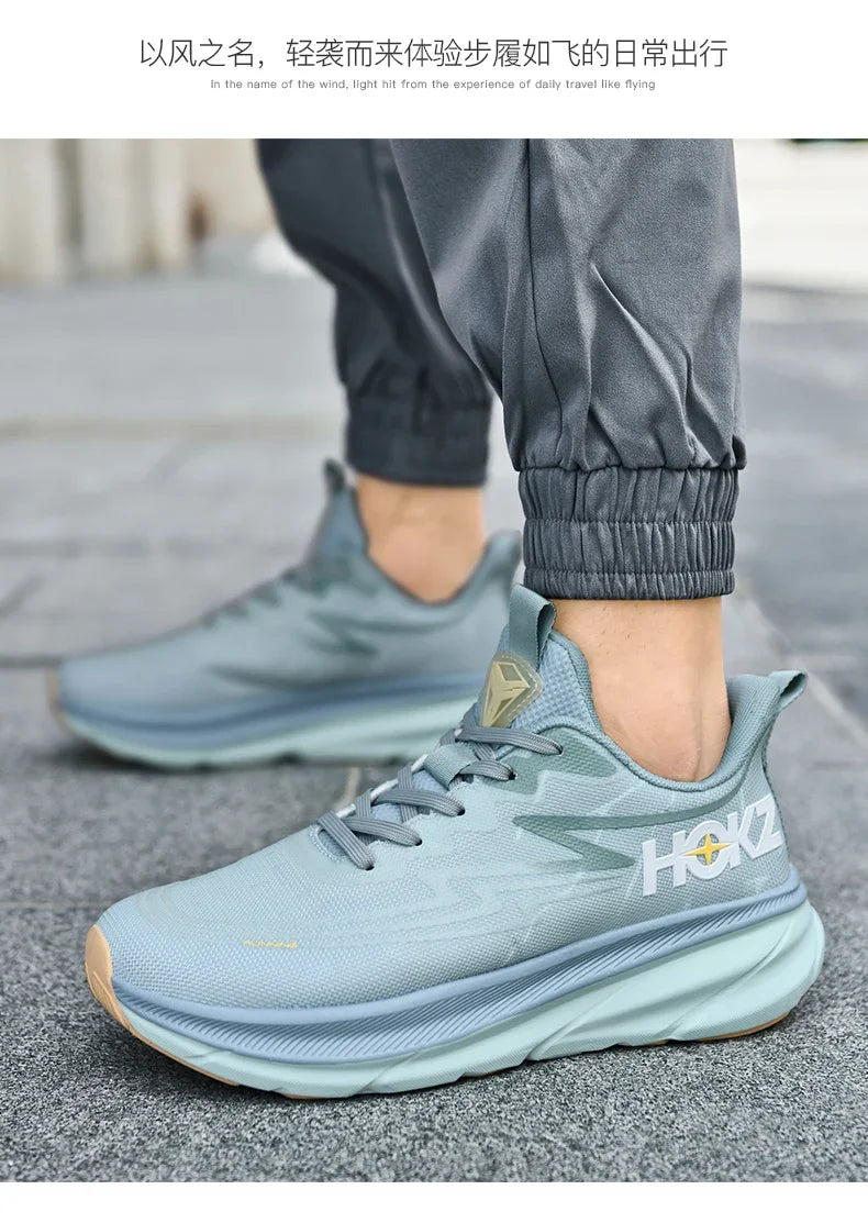 Men's Running Shoes Cushioning Outdoor Non-Slip Jogging Breathable Trainer Race Sneakers Luxury shoes Mesh Couple Off-road Shoes
