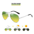Aviation Photochromic Day Night Vison Sunglasses Men Polarized Fashion Sun Glasses Women Safe Driving Anti-Glare UV400
