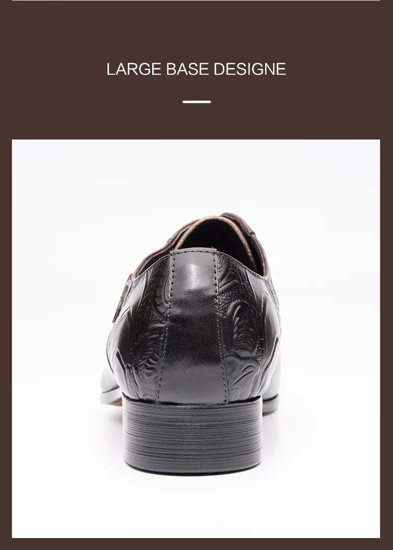 Luxury Business High-end Leather Shoes Men Oxford Shoes Elegant Formal Genuine Leather Dress Shoes European Style Men Shoes