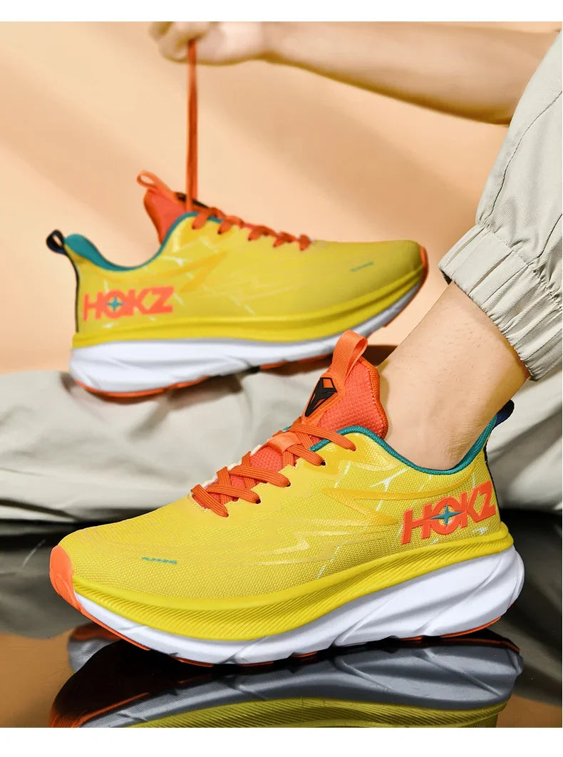 Men's Running Shoes Cushioning Outdoor Non-Slip Jogging Breathable Trainer Race Sneakers Luxury shoes Mesh Couple Off-road Shoes