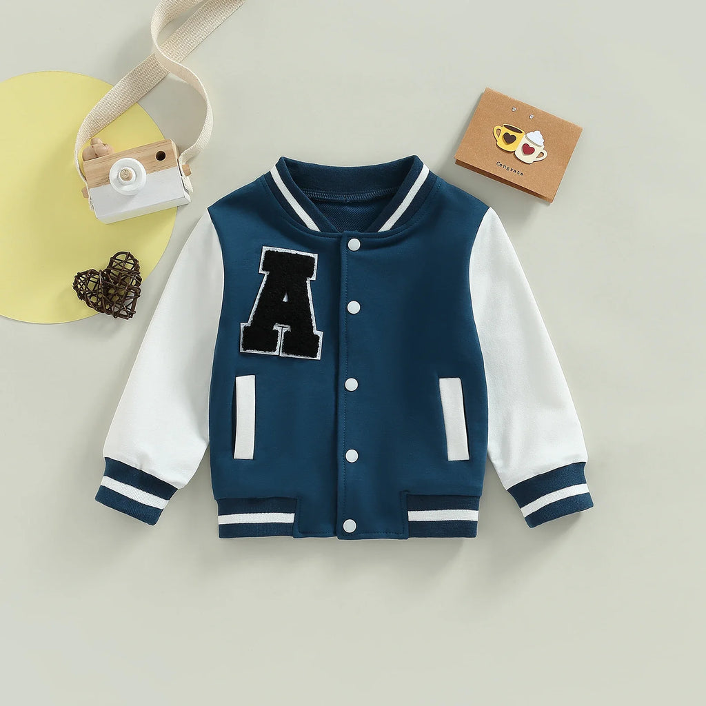 Kids Boy Girl Baseball Jackets