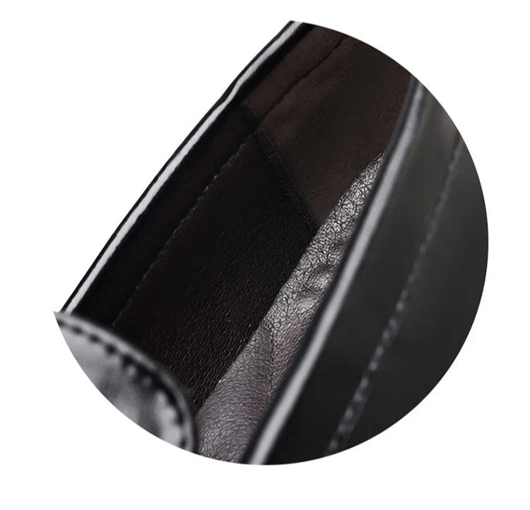 2026 Spring New Men's Glossy Leather Loafers Slip-On Business Casual Dress Shoes Male Non-slip Formal Office Shoes for Man