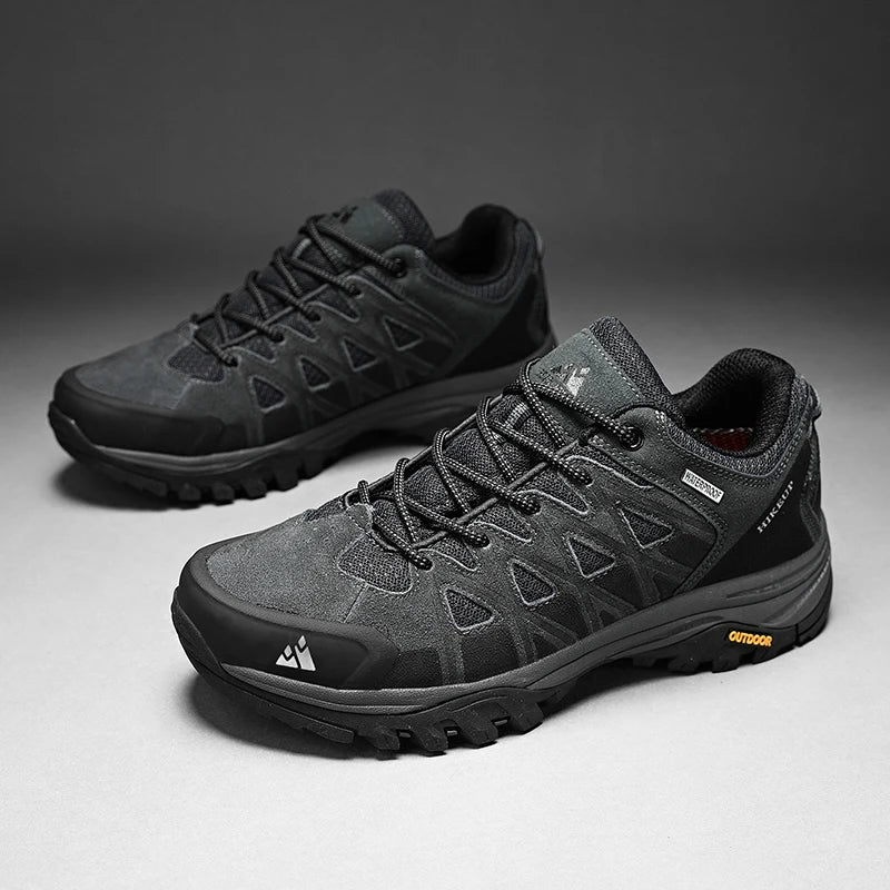 New Arrival Mens Hiking Shoes Breathable Lace Up Trekking Male Cushioning Outdoor Climbing Tourism Sneakers for Men