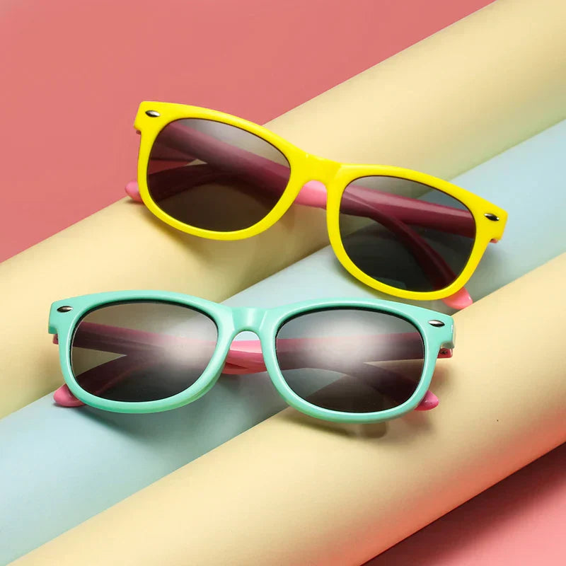 Kids Polarized Sunglasses TR90 Boys Girls Sun Glasses Silicone Safety Glasses Gift for Children Baby UV400 Eyewear