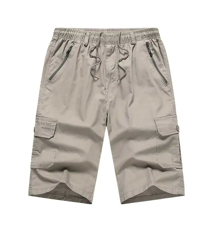 2026 New Men's Cotton Shorts Pants Male Summer Breathable Solid Color Cargo Shorts Fitness Streetwear