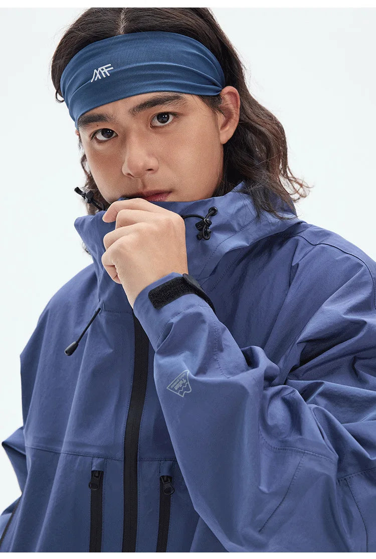 TripleGuard HardShell Sealed Outdoor Waterproof Jacket - Premium Multi-Pocket Heavy-Duty Mountain Utility Workwear Unisex