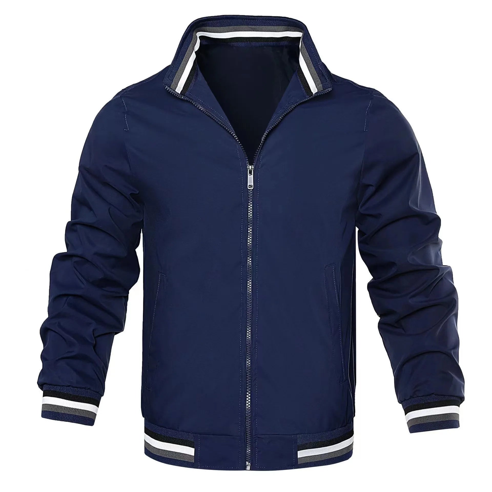 2024 Spring Summer Bomber Jacket Men Black Casual Slim Fit Baseball Mens Jackets New Autumn Fashion High Quality Jackets for Men