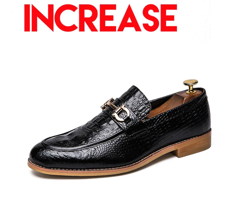 Trend Social Leather Shoes Men Wedding Party Office Leather Men's Dress Shoes  Classic Casual Business Shoes For Men Loafers