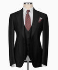 Notch Lapel Single Breasted Full Men's Suits  Smart Casual Business Office Wedding  3pcs Blazer Vest Pants Customized Men's Set